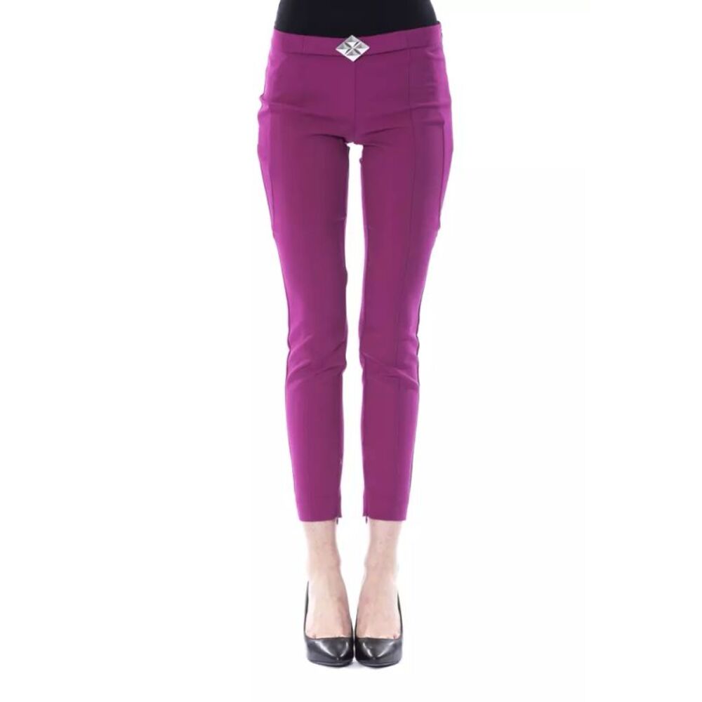BYBLOS Purple Polyester Women Women's Pants